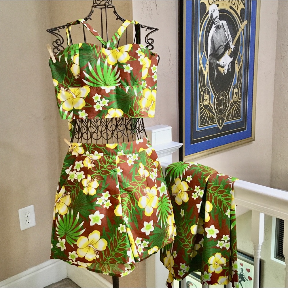Vintage Style Three Piece Playsuit